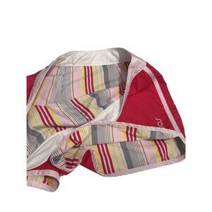 Adidas Reversible Pink / Striped Running ‎ Gym Shorts Size 34 Women